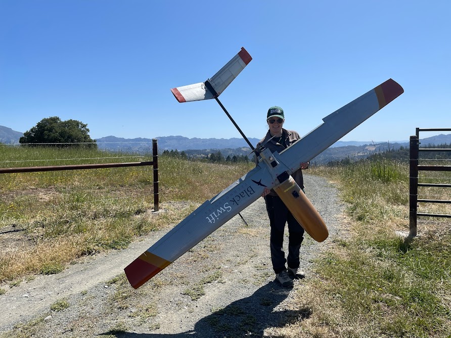 Holding a drone