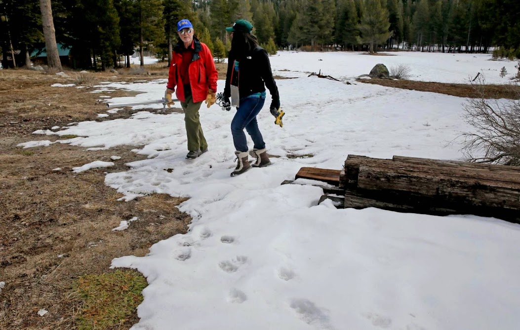 Walking on snow